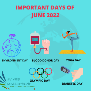 IMPORTANT DAYS OF JUNE 2022